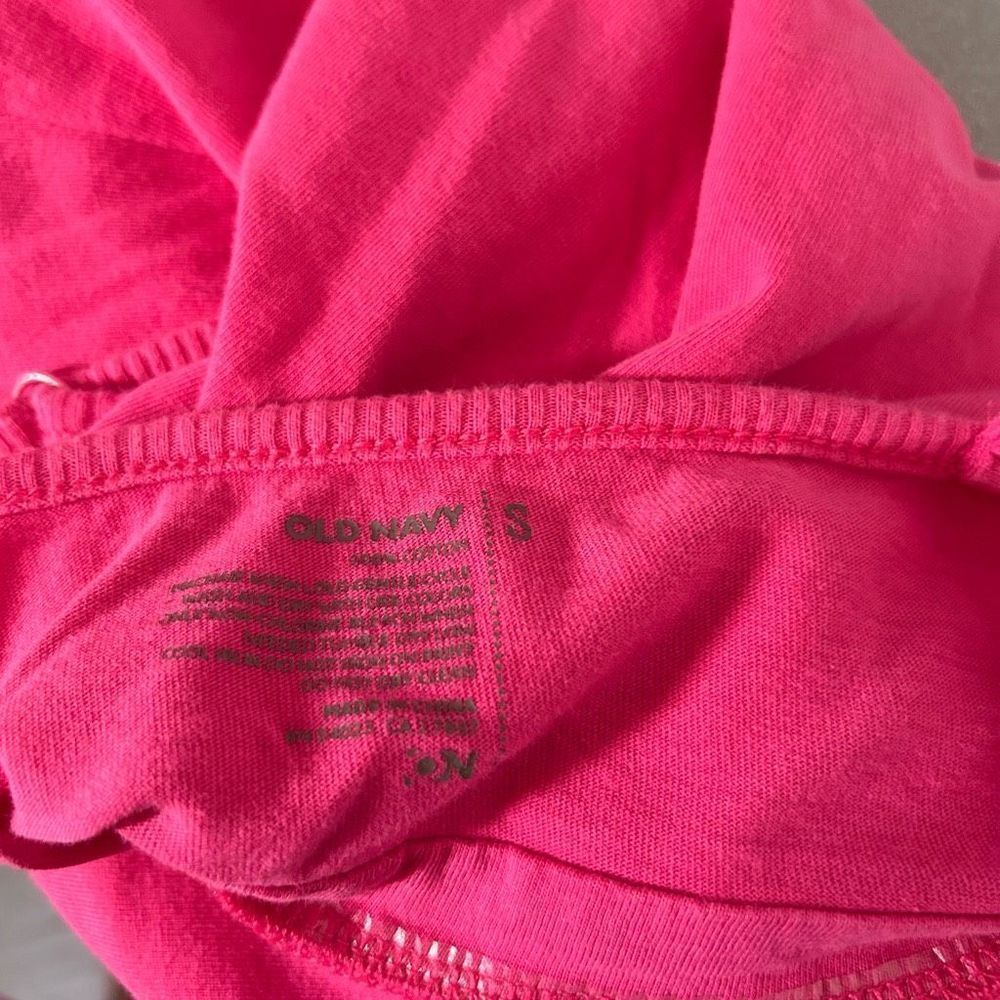 Old Navy Hot Pink Mini V-neck Dress - Picture 5 of 5